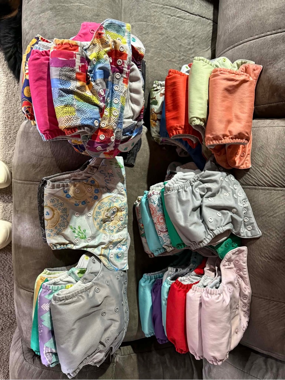 35 bumgenius Freetime AIO Assorted Multi-Color Kids Cloth Diaper Covers -